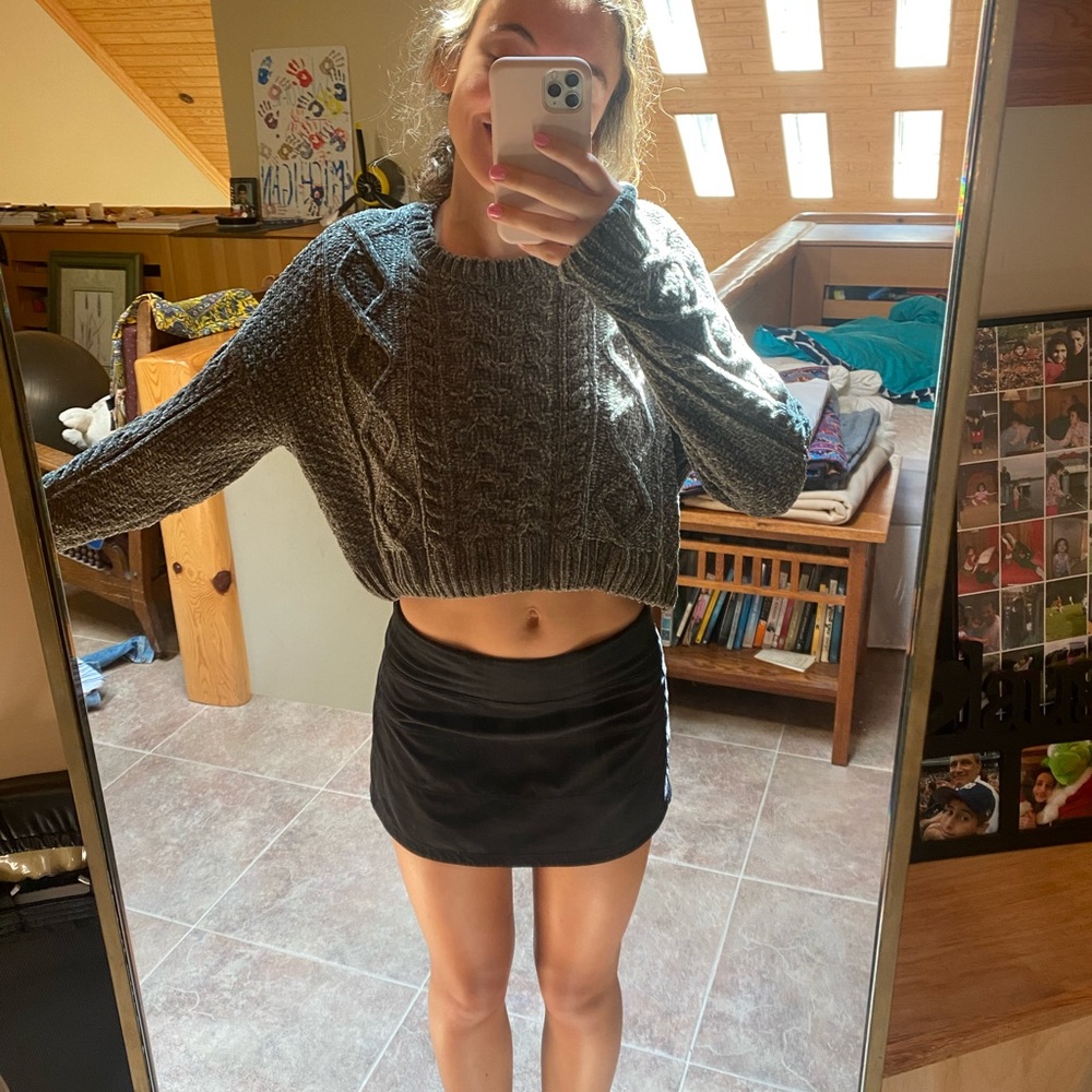Soft green knit sweater
